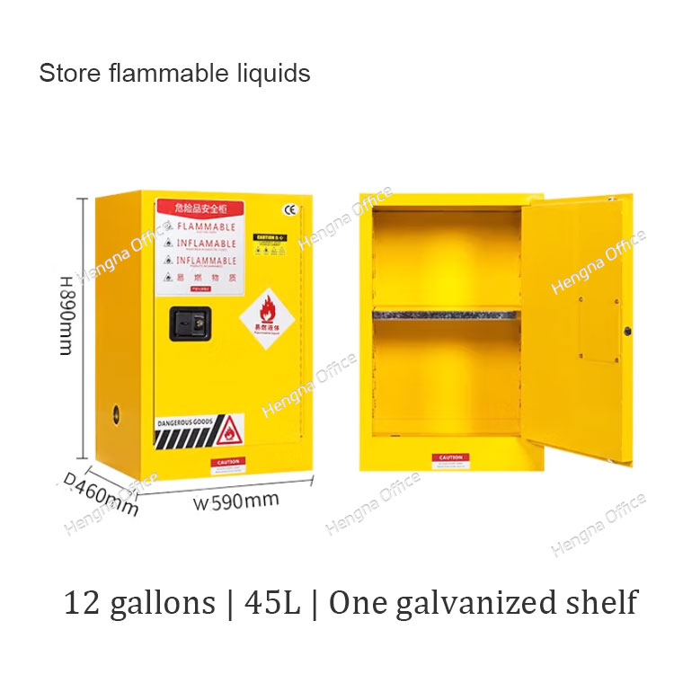 12 – Gallon Yellow Laboratory Explosion – Proof Safety Cabinet 