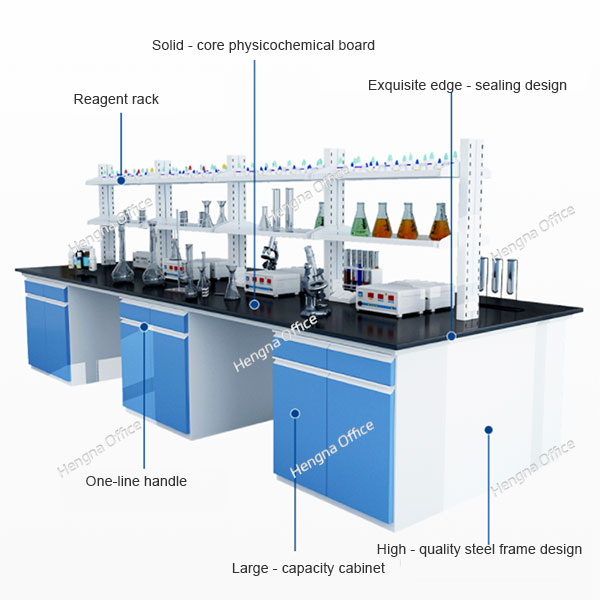 Laboratory Workbench with Wood Side Table: Components, Design
