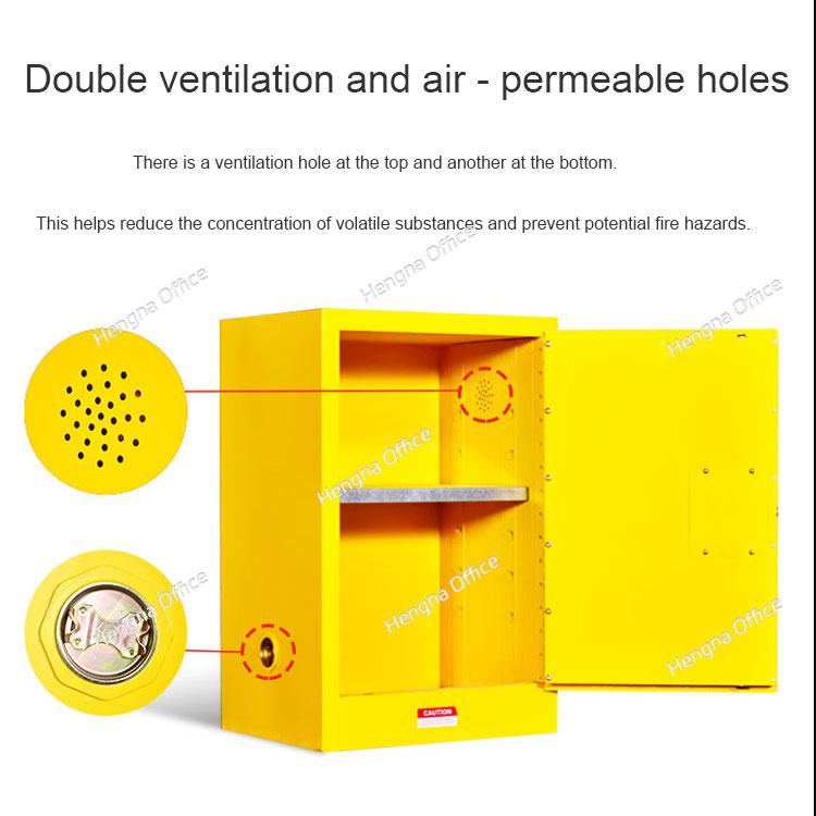 12 – Gallon Yellow Laboratory Explosion – Proof Safety Cabinet 
