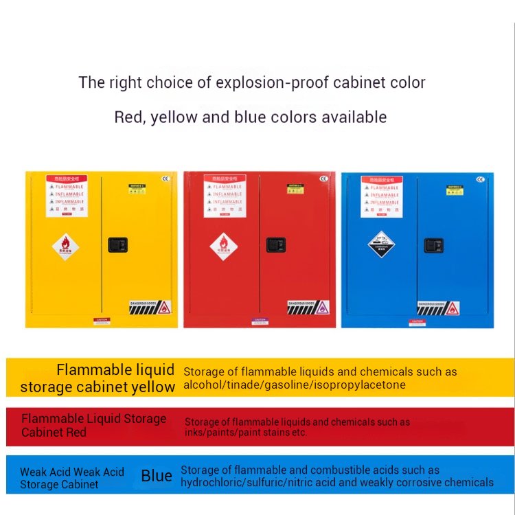 colors of grade chemical safety cabinet